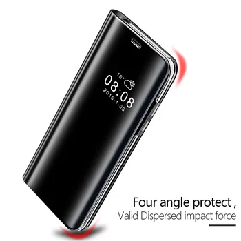 Samsung Galaxy S8 S9 S7 Malas, Ņemiet Vērā, 8 Gadījumā Luksusa Flip Stends, Skaidrs, Apskatīt Smart Mirror Telefonu Gadījumā Samsung S8 S9 Plus Vāciņu