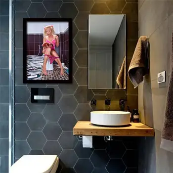 Sexy skaistums bārs kanvas glezna, personalizētu sienas plakāts apdare vannas istaba krāsošana plakāti un izdrukas mājas dekoru