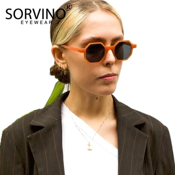 SORVINO Unikālo Vintage Sieviešu Astoņstūra Saulesbrilles 