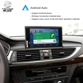 Spogulis Bezvadu Apple CarPlay AndroidAuto Pārbūvēt par Audi A5 A6 A7 iSmart Auto MMI2G MMI3G MIB, B8, B9