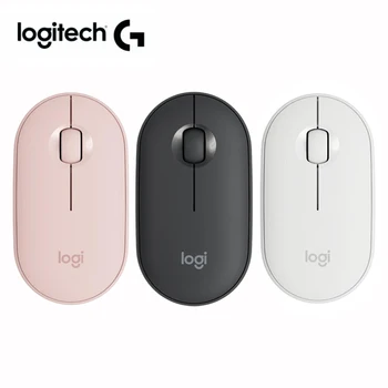 Sākotnējā Logitech Oļu Bezvadu Bluetooth Mouse 1000DPI Augstas Precizitātes Optisko Izsekošanu Pelēm kluso peli, lai portatīvo datoru