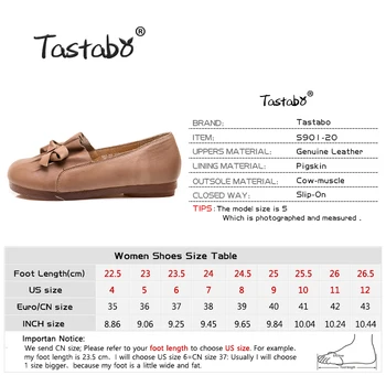 Tastabo Roku darbs amatniecības dāmas mokasīni Gadījuma savvaļas vienkāršu stila Oxford mīksts apakšā ērta staigāšana ar Zemu papēdi sieviešu kurpes