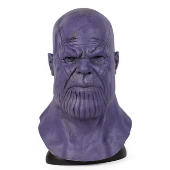 Thanos Masque Lateksa Maskas Cosplay Filmu Infinity Kara Endgame Cimdi Maskas Prop