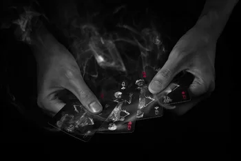 Velosipēdu Mirušo Dvēseles Spēļu Kārtis Black Galvaskausu Klāja USPCC Halloween Tēmu Pokera Burvju Kāršu Spēles Burvju Triki Aksesuāri