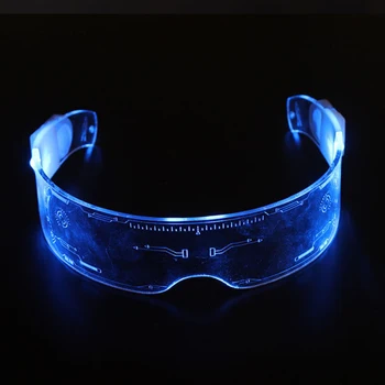 VOGVIGO LED Gaismas Brilles, Futūristiska Elektronisko Vizieri Brilles iedegties Brilles Balsts Halloween Festivāls Bārs Sniegumu