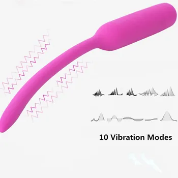 Vīriešu Dzimumlocekļa Plug 10 Ātrumu Vibrators Uretrālo Dilator Skan Stienis Silikona Elektriskā Massager Pieaugušo Seksa Rotaļlietas Vīriešiem Masturbator