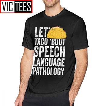 Vīriešu Runas Terapeits, T Krekli, Dariet Mums Taco Cīkstēšanās, Runas Valodas Patoloģija T-Krekls Mens Beach Tee Krekls Drukas Kokvilnas Jautri Tshirt