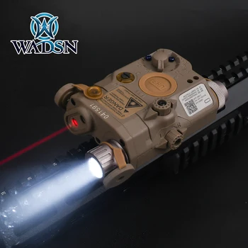 WADSN Taktiskās LA-5C PEQ Sarkanu Lāzera IS Lukturīti Medību PEQ15 Lāzera Redzes UHP Izskatu ar Slēdzi-20mm Picatinny Rail