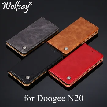 Wolfsay Par Doogee N20 Gadījumā Doogee Y9 Plus Flip Cover PU leather & Soft TPU Iekšpusē Gadījumā Doogee N20 Bez Magnēti