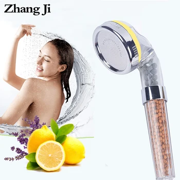 ZhangJi Citronu/Lavanda/Rožu smaržu dušas galvas, C Vitamīns Filtrs Ādas Kopšanas Rezerves Filtru Augstspiediena Ūdens Taupīšanas Duša