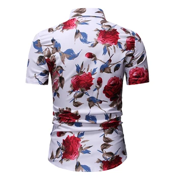 Ziedi Vīriešiem, Krekli Ar Īsām Piedurknēm Blūze Gadījuma Pludmales Krekls 2020. Gada Vasaras Drukāt Krekli Vīriešu Havaju Krekls Vīriešu Vasaras Krekls Melns