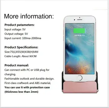 Ātrās Uzlādes Lādētājs Doka Stacijas iPhone X Sākotnējo Kvalitāti Desktop Cradle Stāvēt iPhone 5 6 6S 7 8 Plus lādētāji
